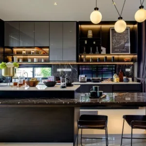 Sleek Modern Minimalist Kitchen by urbane living